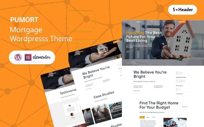 pumort mortgage wordpress theme original
