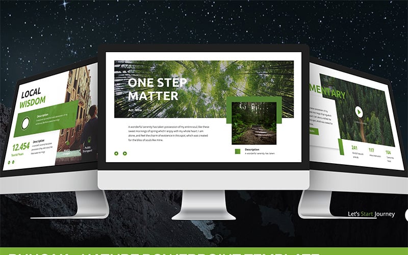 puncak nature powerpoint template original