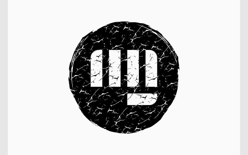 punch fight grunge texture logo original