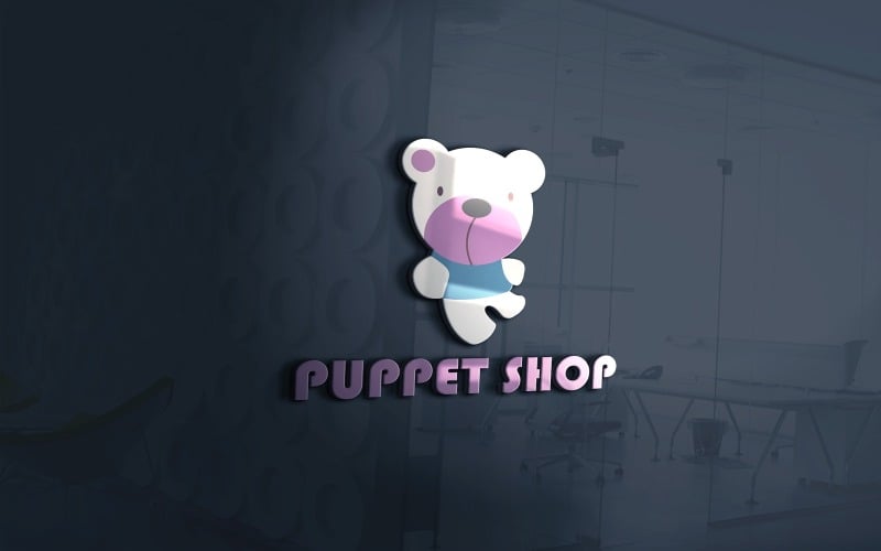 puppet shop logo kids vector file original