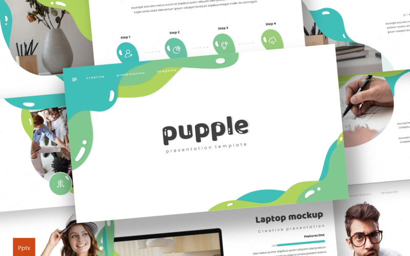 pupple powerpoint template original