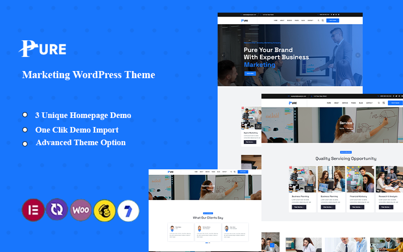 pure marketing agency wordpress theme original