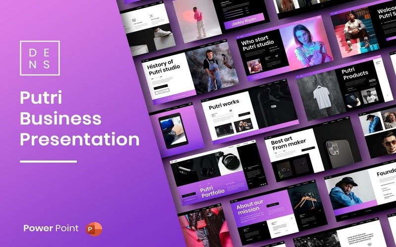 putri business powerpoint template original