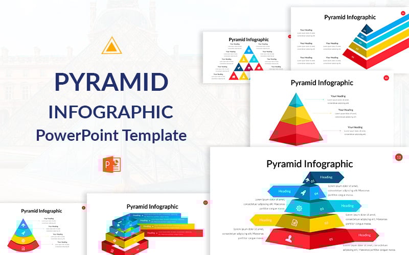 pyramid infographic powerpoint template original
