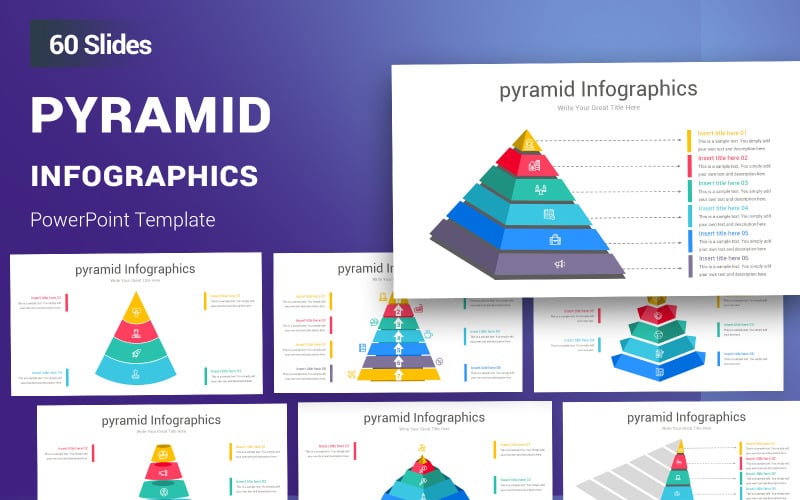 pyramid infographic powerpoint template original