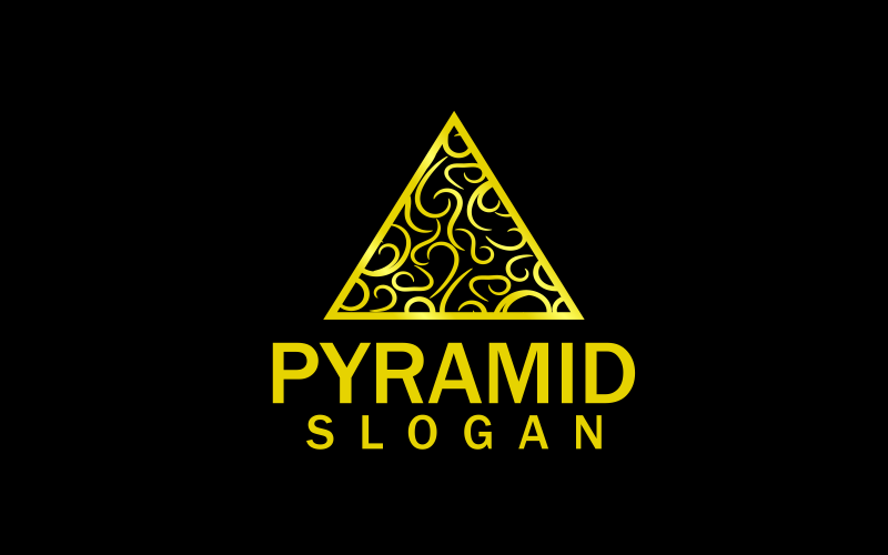 pyramid symbolic custom design logo template original
