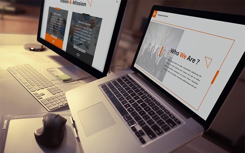 q company powerpoint template original