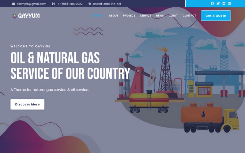qayyum oil amp gas service html bootstrap landing page theme original