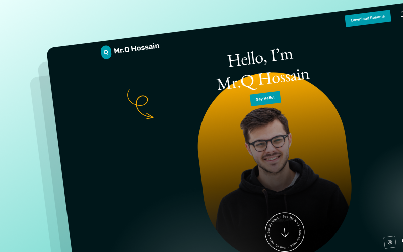 qfolio personal portfolio html template original