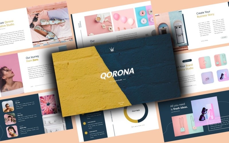 qorona creative business powerpoint template original