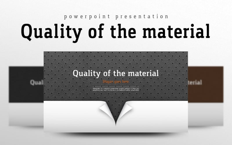 quality of the material powerpoint template original