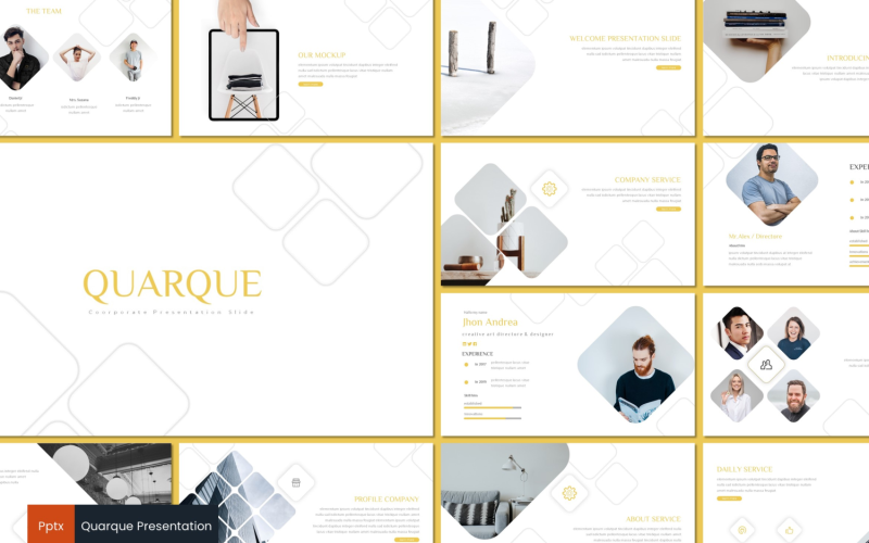 quarque powerpoint template original