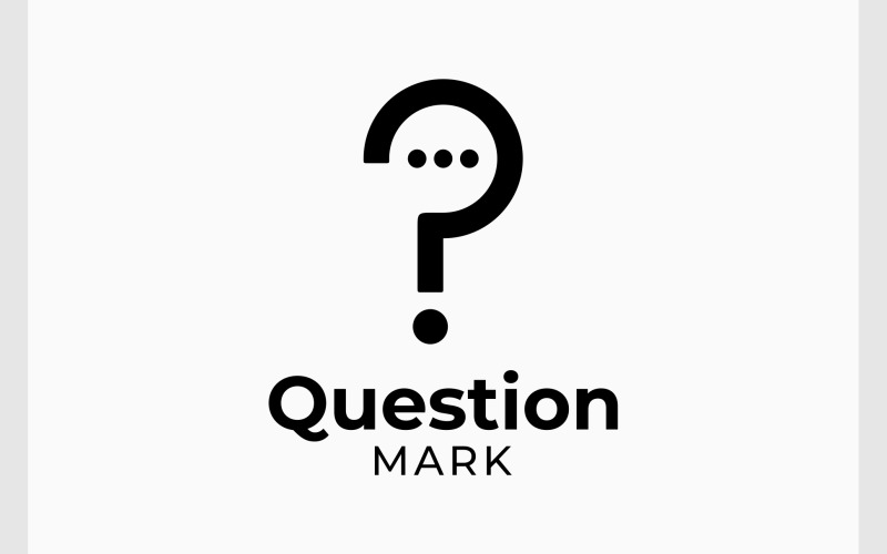 question mark talk chat logo original