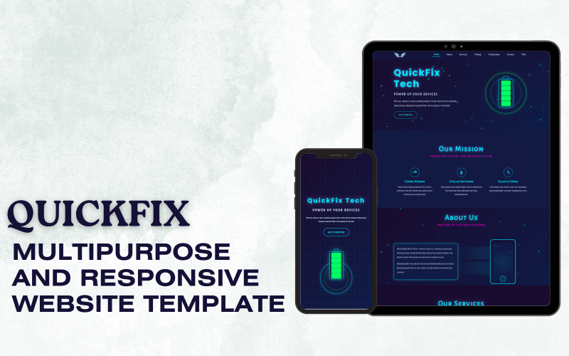 quickfix tech support website template original