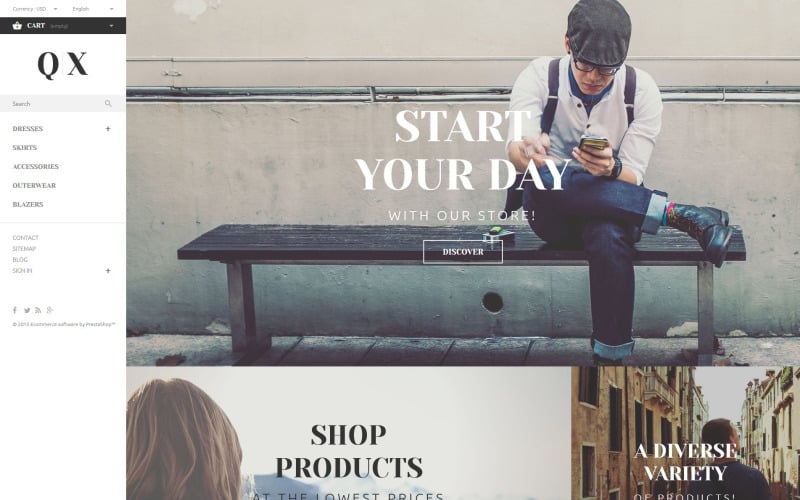 qx prestashop theme original