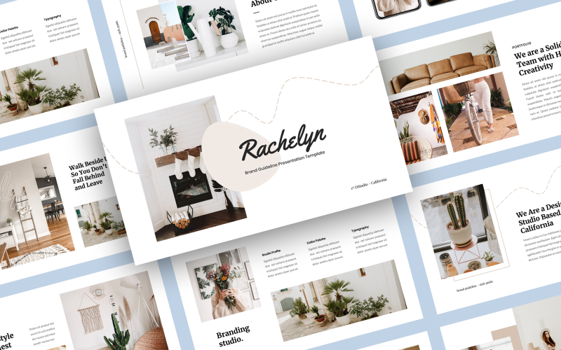 rachelyn brand guideline powerpoint template original