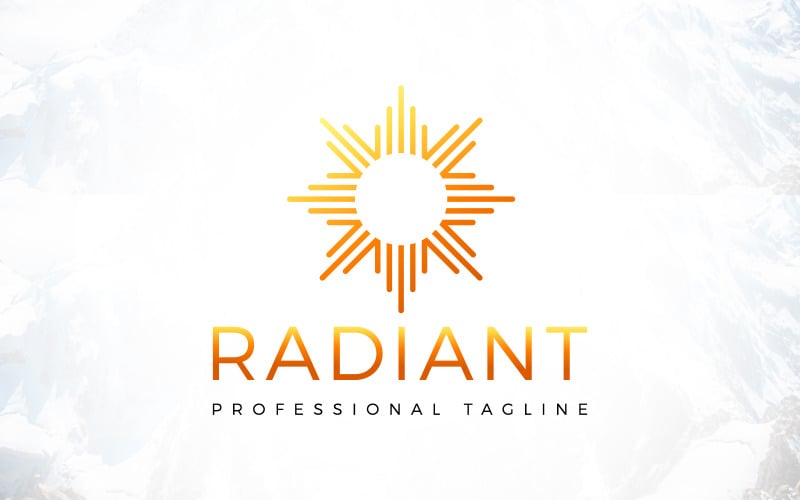 radiant energy logo design original