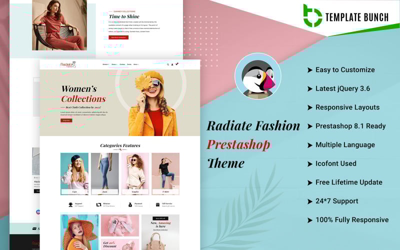 radiate fashion responsive prestashop theme for ecommerce original