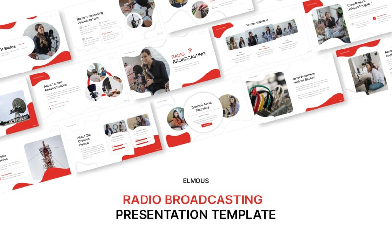 radio broadcasting powerpoint template presentation original
