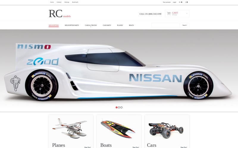 radio control hobby shop prestashop theme original