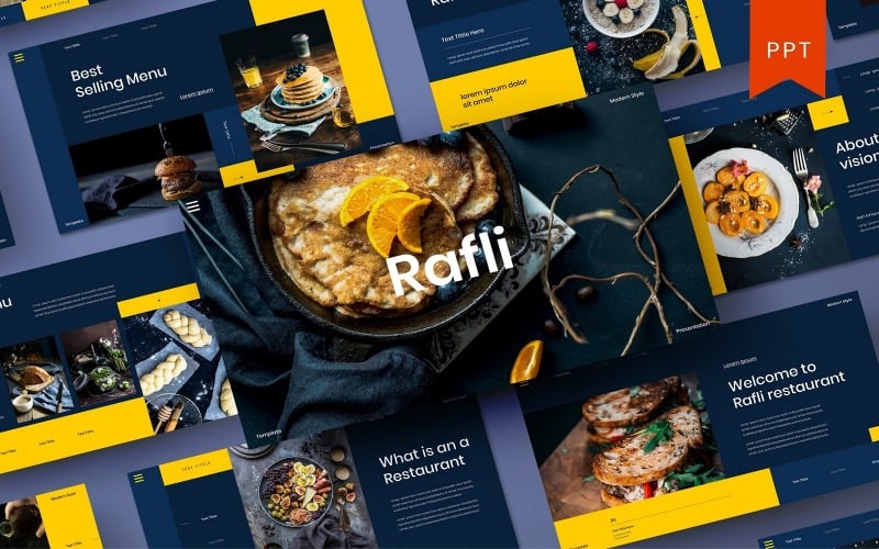 rafli food business powerpoint template original