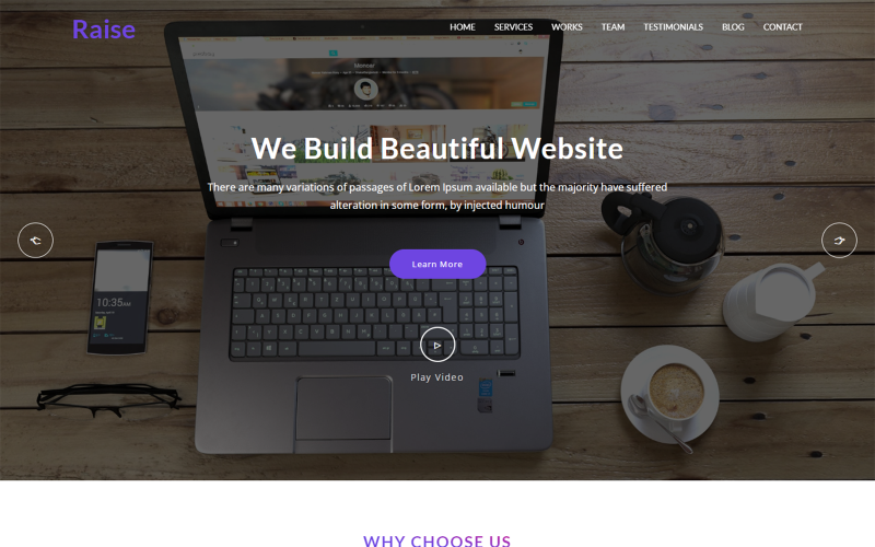 raise digital agency html landing page template original
