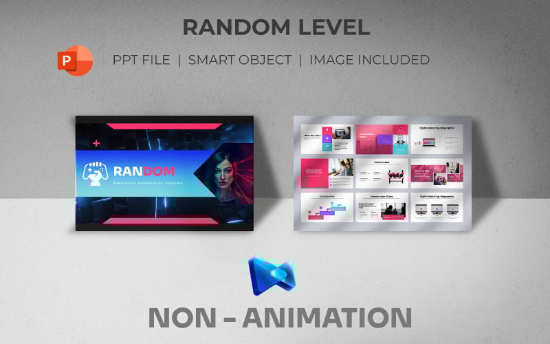 random hero powerpoint presentation template original