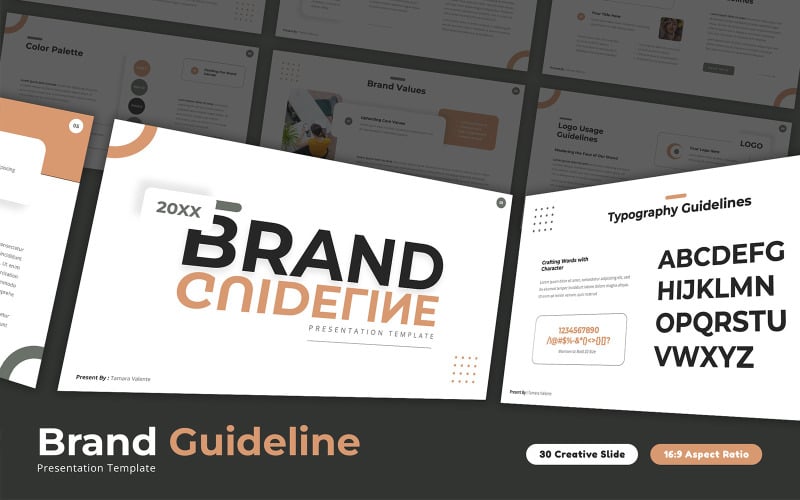 rare brand guideline powerpoint template original