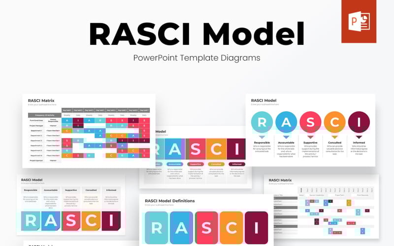 rasci model powerpoint template diagrams original