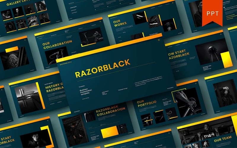 razorblack business powerpoint template original
