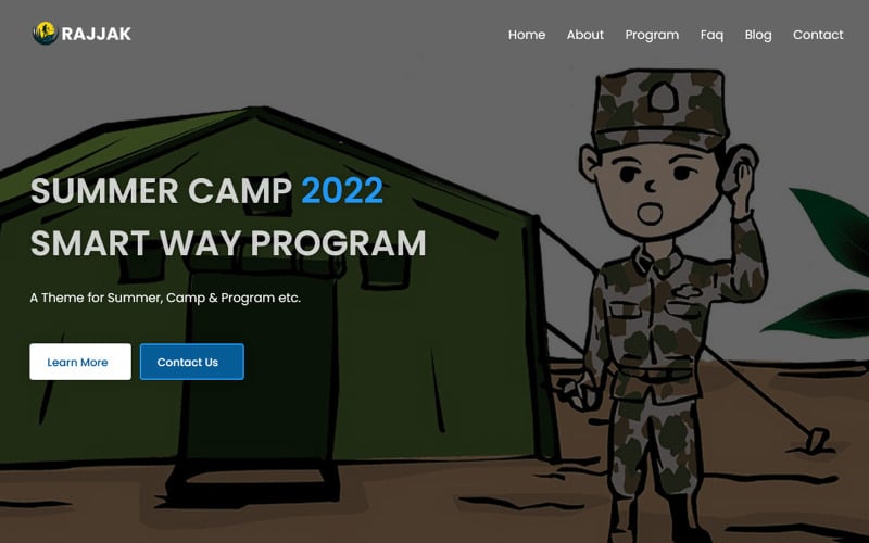 razzak summer camms html landing page template original