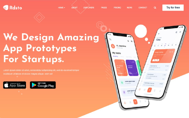 rdsto app responsive wordpress theme original
