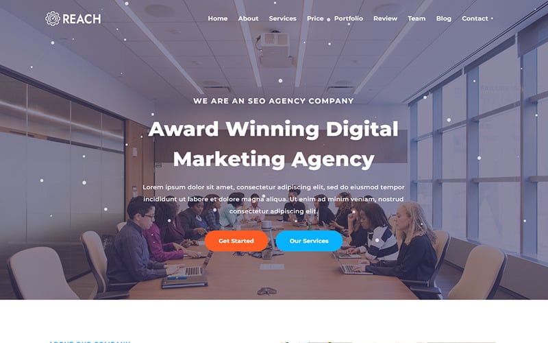 reach seo amp digital marketing agency landing page template original