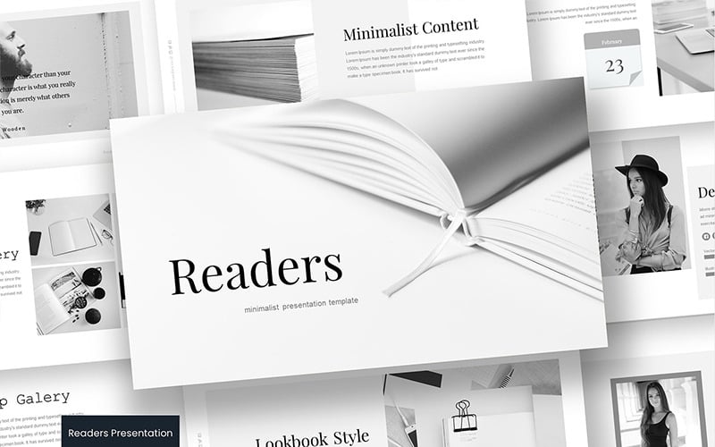 readers powerpoint template original
