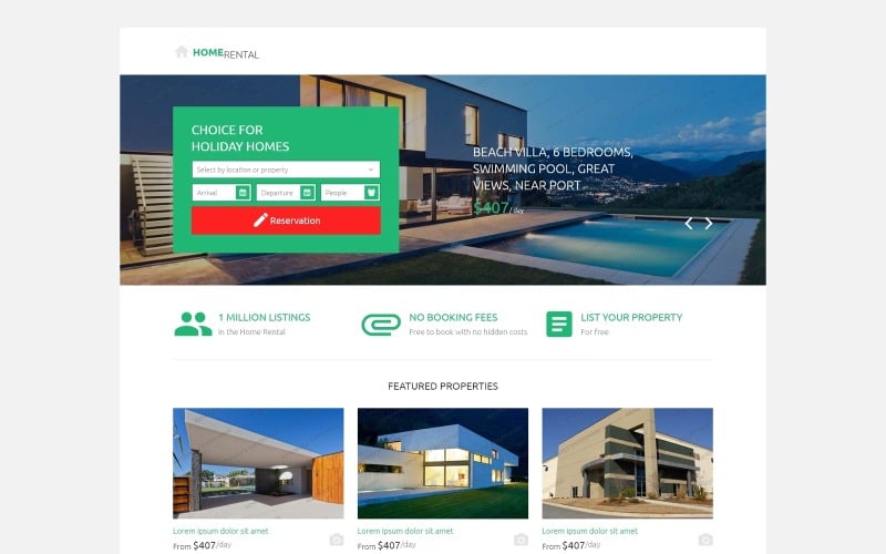 real estate agency responsive landing page template original
