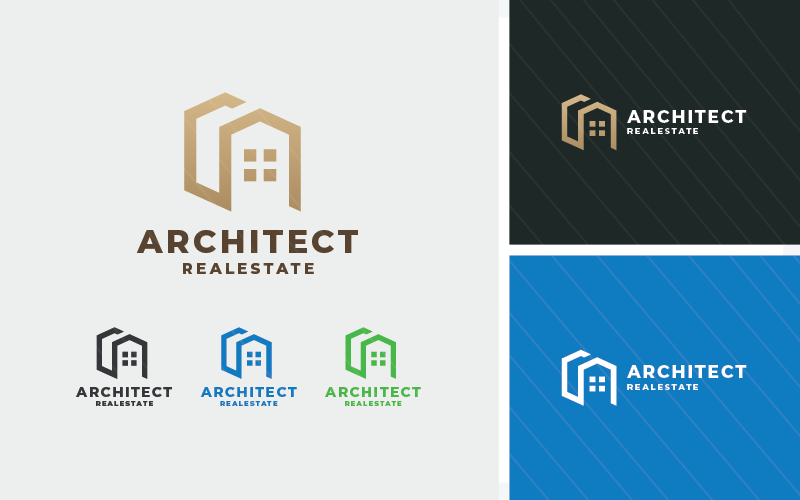 real estate architect latter a logo original