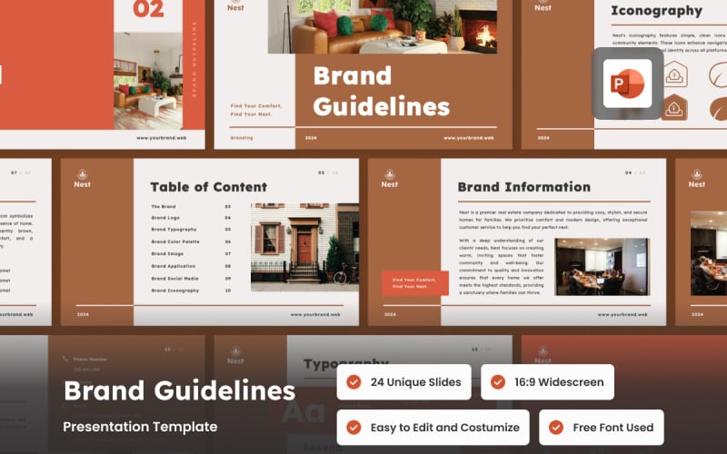 real estate brand guideline powerpoint presentation original