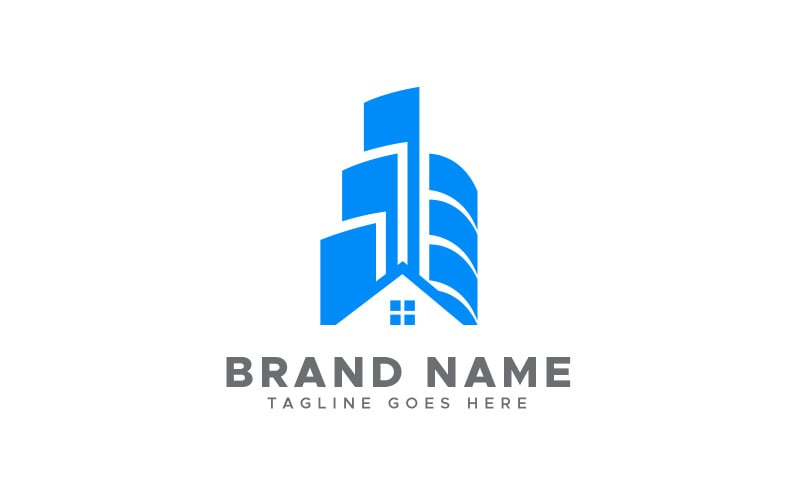 real estate building home logo design template original