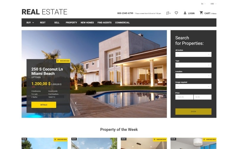 real estate business prestashop theme original