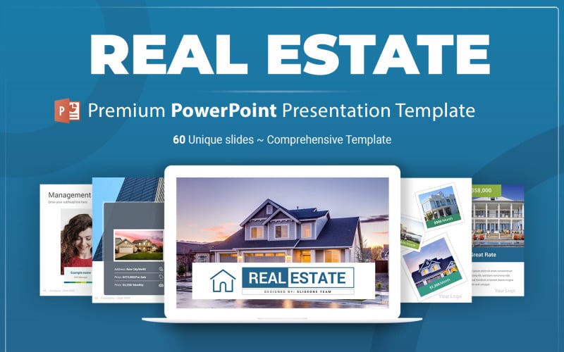 real estate powerpoint business presentation template original