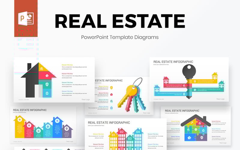 real estate powerpoint infographics template original