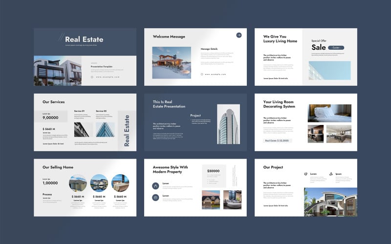 real estate powerpoint layout original