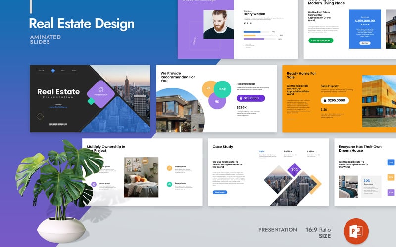 real estate powerpoint presentation layout original