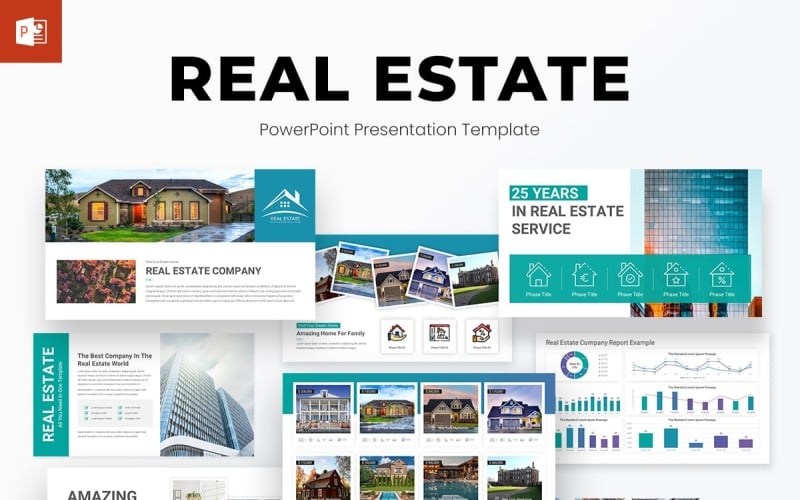 real estate powerpoint presentation template design original