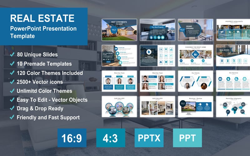 real estate powerpoint presentation template original