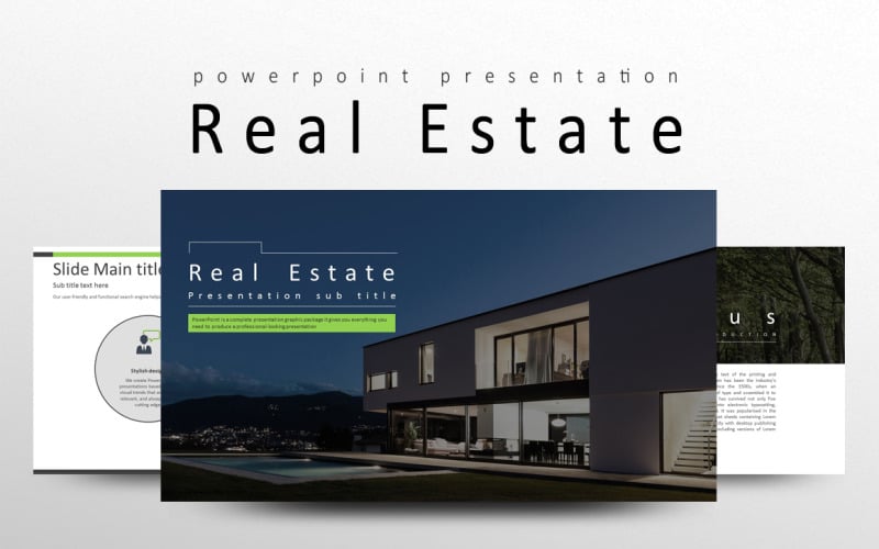 real estate powerpoint template original