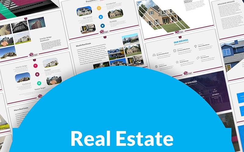 real estate powerpoint template original