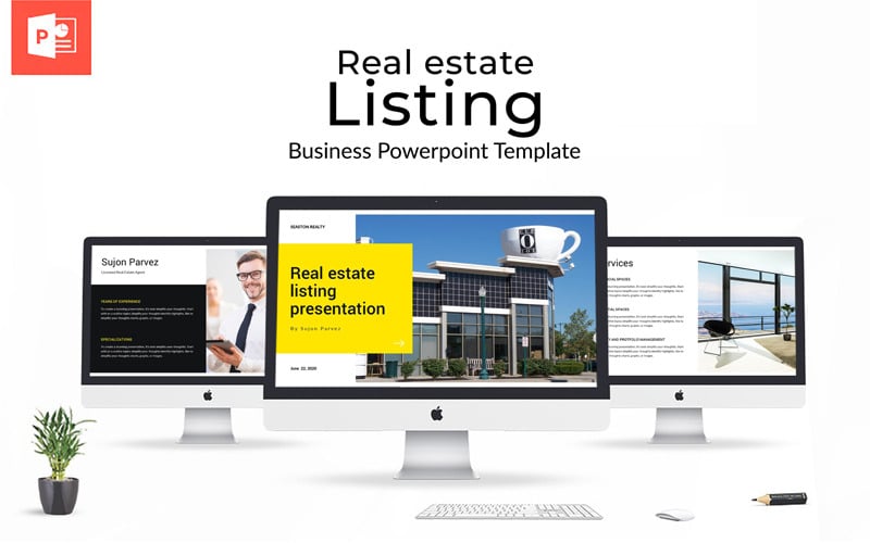 real estate presentation powerpoint template original