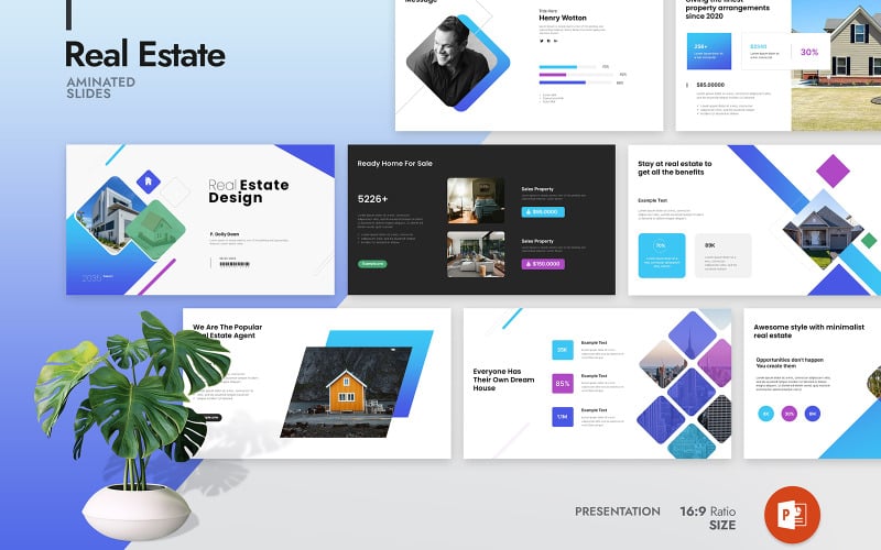 real estate pro powerpoint presentation template original