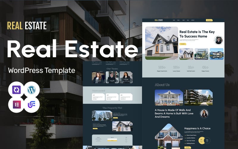 real estate real estate broker and agent wordpress elementor theme original